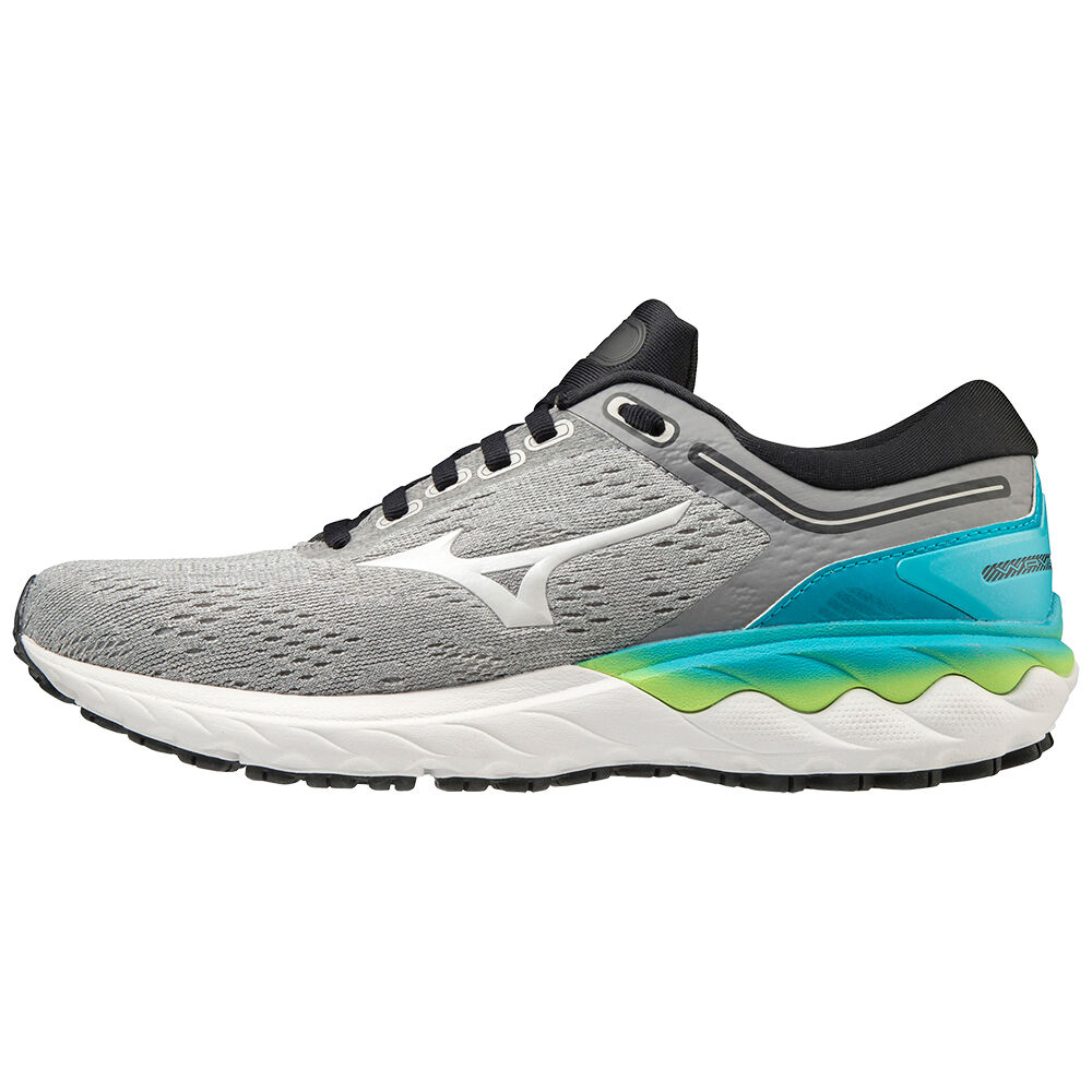 Mizuno Women's Wave Skyrise Running Shoes Grey/White (J1GD200940-UVM)